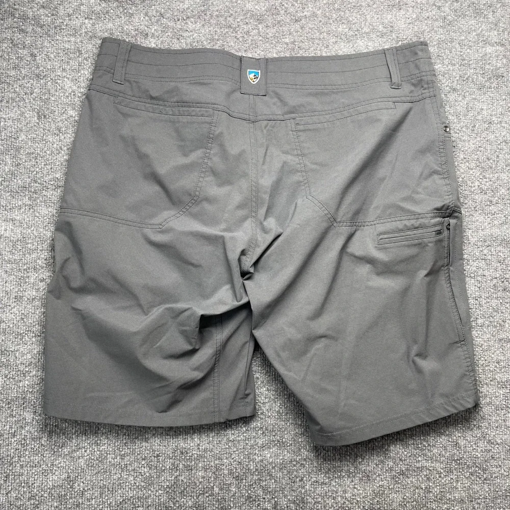 Kuhl Silencr Kargo Shorts Mens 40 Gray Reflex Softshell Hiking Outdoor 10 Inseam